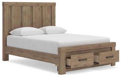 Signature Design by Ashley Oliandon Queen Panel Storage Bed, Dresser and Mirror - PCB2844B5