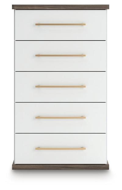 Signature Design by Ashley Kendanport King Upholstered Bed, Dresser, Mirror and Chest - B1108B16