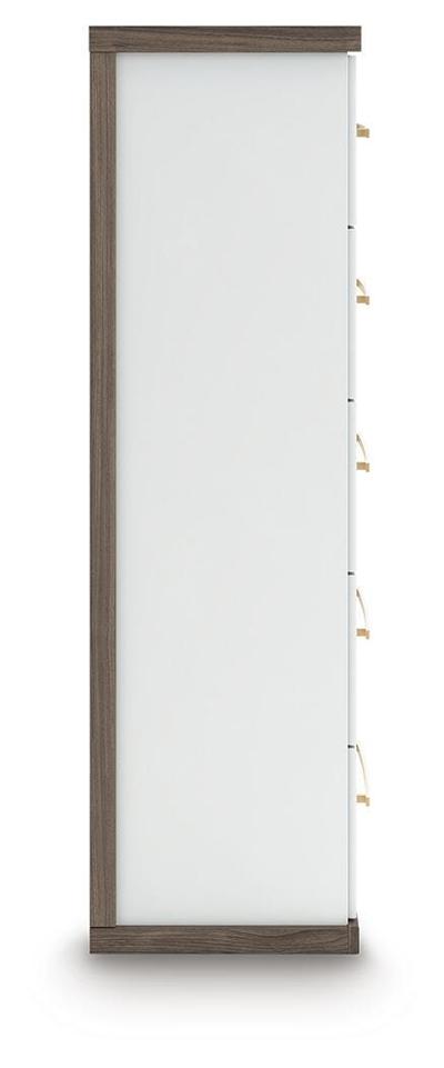 Signature Design by Ashley Kendanport King Upholstered Bed, Dresser, Mirror and Chest - B1108B16