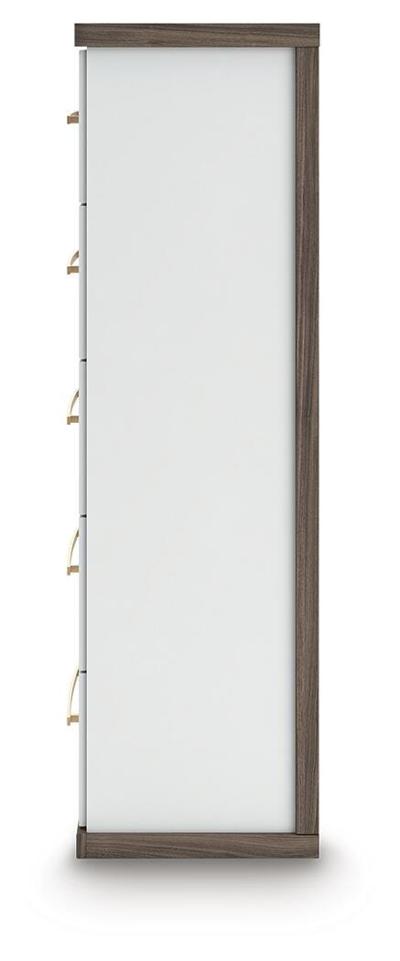 Signature Design by Ashley Kendanport King Upholstered Bed, Dresser, Mirror and Chest - B1108B16
