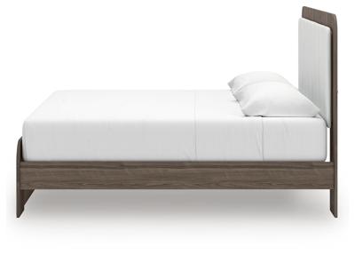 Signature Design by Ashley Kendanport King Upholstered Bed, Dresser, Mirror and Chest - B1108B16