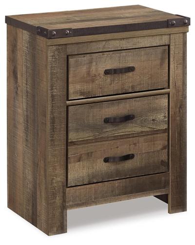 Signature Design by Ashley Trinell King Panel Bed and 2 Nightstands - B446B107