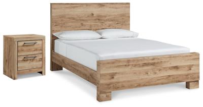 Signature Design by Ashley Hyanna Queen Panel Bed and Nightstand - B1050B73