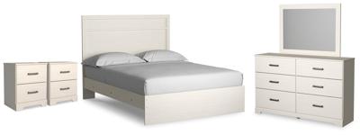 Signature Design by Ashley Stelsie Queen Panel Bed, Dresser, Mirror and 2 Nightstands - B2588B20