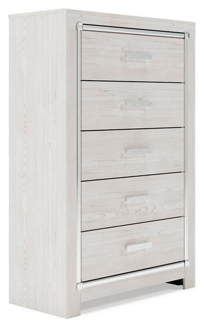 Signature Design by Ashley Altyra Queen Bookcase Storage Bed, Chest and 2 Nightstands - B2640B82