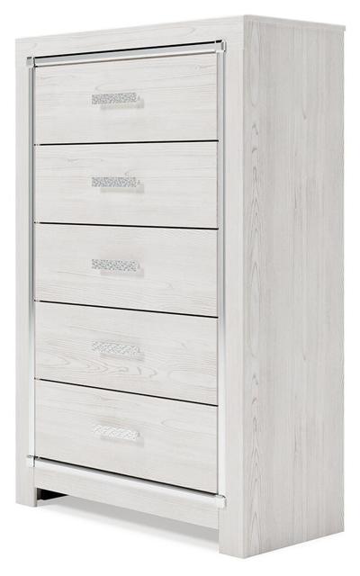 Signature Design by Ashley Altyra Queen Bookcase Storage Bed, Chest and 2 Nightstands - B2640B82
