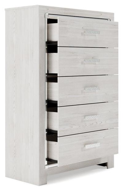 Signature Design by Ashley Altyra Full Panel Bed, Dresser, Chest and 2 Nightstands - B2640B81