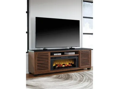 Signature Design by Ashley Kallari 84" TV Stand with Electric Fireplace - W737W1