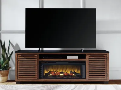 Signature Design by Ashley Kallari 84" TV Stand with Electric Fireplace - W737W1