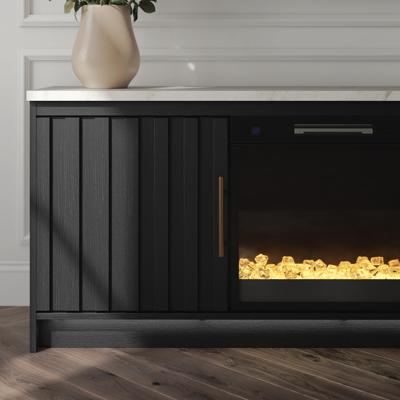 Signature Design by Ashley Cadmori 63" TV Stand with Electric Fireplace - W2616W1