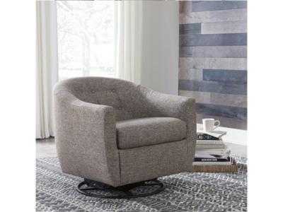 Signature Design by Ashley Upshur Swivel Glider Accent Chair in Taupe - A3000003
