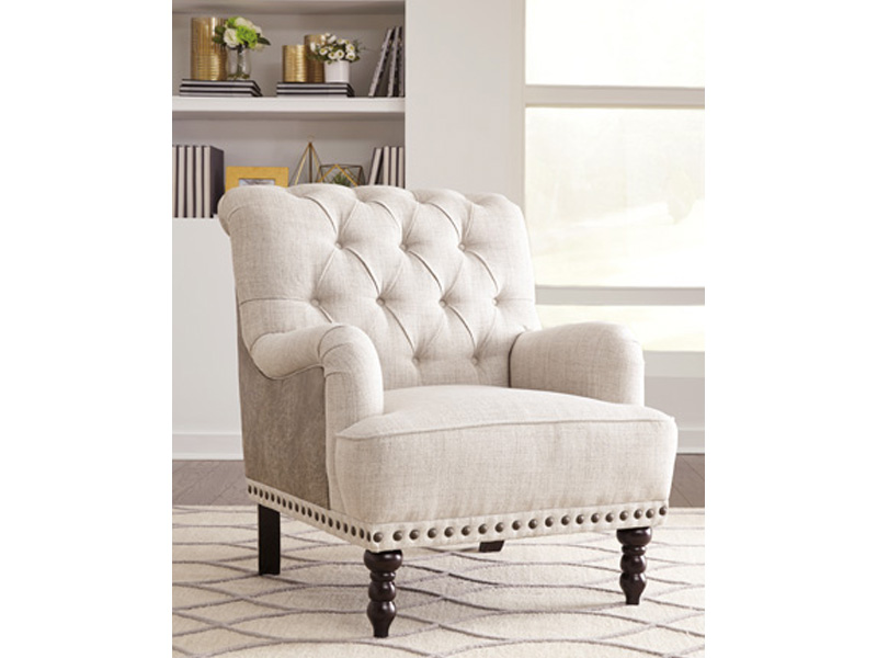 Signature Design by Ashley Tartonelle Accent Chair in Ivory/Taupe - A3000053