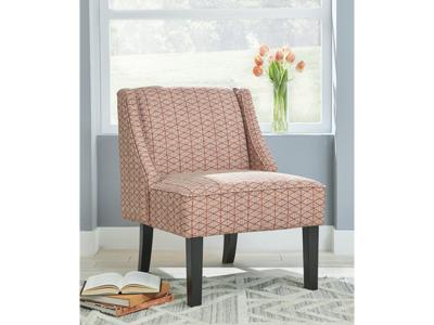 Signature Design by Ashley Janesley Accent Chair in Orange/Cream - A3000136