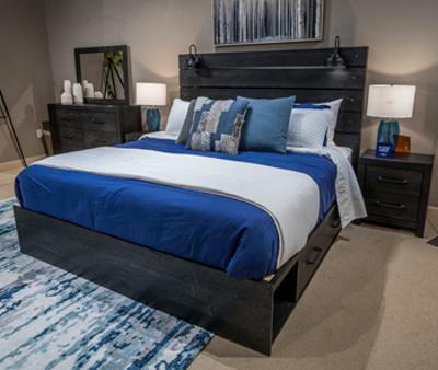 Signature Design by Ashley Hollivern Queen/King Side Storage with Rails - PCB2108-160
