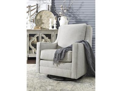 Signature Design by Ashley Kambria Swivel Glider Accent Chair in Frost - A3000206