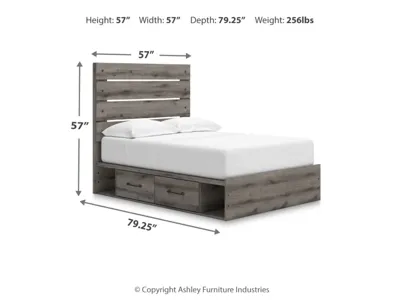 Signature Design by Ashley Graystorm Full Panel Bed with Storage - PCB2405B17