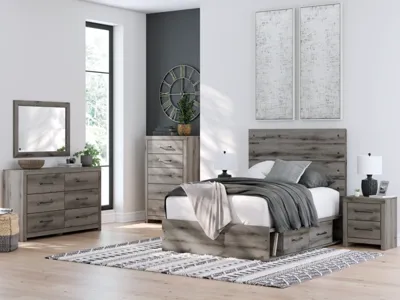 Signature Design by Ashley Graystorm Full Panel Bed with Storage - PCB2405B17