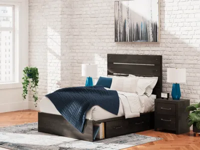 Signature Design by Ashley Hollivern Full Panel Bed with Storage - PCB2108B16