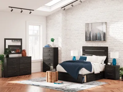 Signature Design by Ashley Hollivern Full Panel Bed with Storage - PCB2108B16