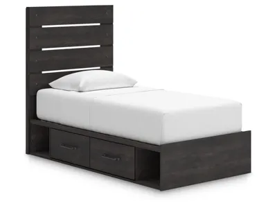 Signature Design by Ashley Hollivern Twin Panel Bed with Storage - PCB2108B18