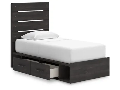 Signature Design by Ashley Hollivern Twin Panel Bed with Storage - PCB2108B18