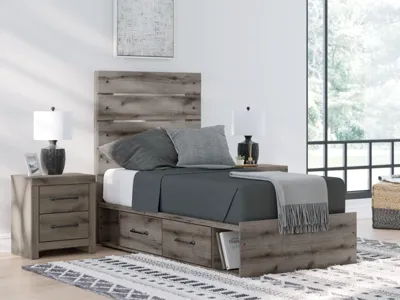 Signature Design by Ashley Graystorm Twin Panel Bed with Storage - PCB2405B19