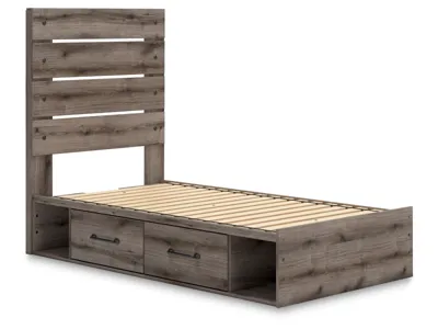 Signature Design by Ashley Graystorm Twin Panel Bed with Storage - PCB2405B19