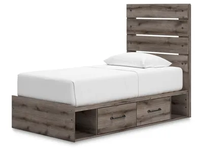 Signature Design by Ashley Graystorm Twin Panel Bed with Storage - PCB2405B19