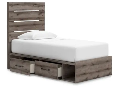 Signature Design by Ashley Graystorm Twin Panel Bed with Storage - PCB2405B19