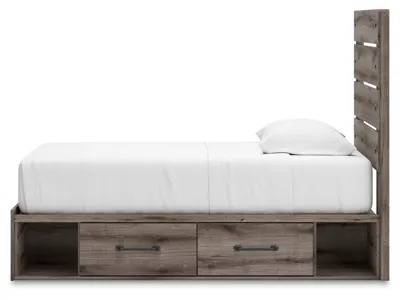 Signature Design by Ashley Graystorm Twin Panel Bed with Storage - PCB2405B19