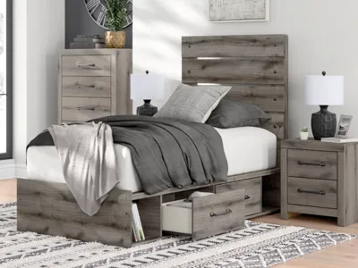 Signature Design by Ashley Graystorm Twin Panel Bed with Storage - PCB2405B19