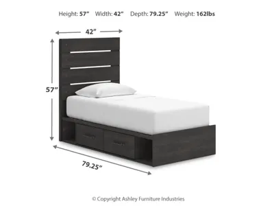 Signature Design by Ashley Hollivern Twin Panel Storage Bed - PCB2108B17