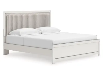 Signature Design by Ashley Zuraleus King Upholstered Panel Platform Bed - PCB3381B8