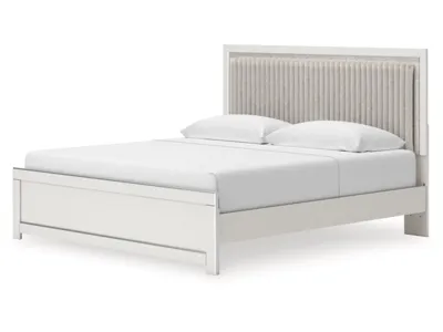 Signature Design by Ashley Zuraleus King Upholstered Panel Platform Bed - PCB3381B8