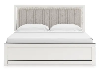Signature Design by Ashley Zuraleus King Upholstered Panel Platform Bed - PCB3381B8