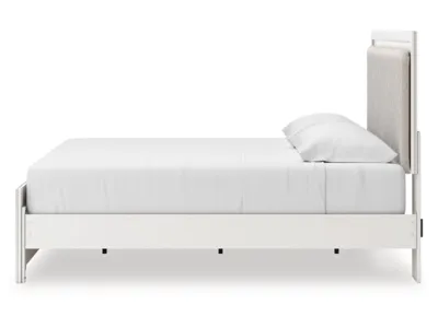 Signature Design by Ashley Zuraleus King Upholstered Panel Platform Bed - PCB3381B8