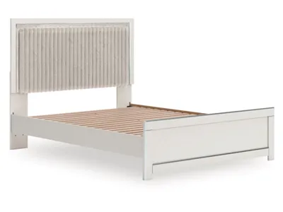 Signature Design by Ashley Zuraleus Queen Upholstered Panel Platform Bed - PCB3381B2