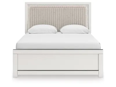Signature Design by Ashley Zuraleus Queen Upholstered Panel Platform Bed - PCB3381B2