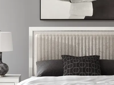Signature Design by Ashley Zuraleus Queen Upholstered Panel Platform Bed - PCB3381B2
