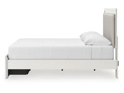 Signature Design by Ashley Zuraleus King Upholstered Panel Platform Storage Bed - PCB3381B9