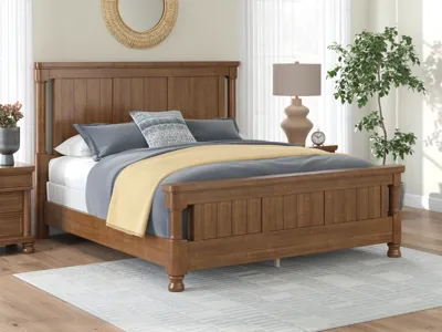 Signature Design by Ashley Rowlenstown California King Poster Bed - PCB824B5