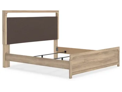 Signature Design by Ashley Kinlanni King Upholstered Panel Bed - PCB1360B15
