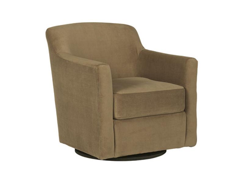 Signature Design by Ashley Bradney Swivel Accent Chair in Honey - A3000601