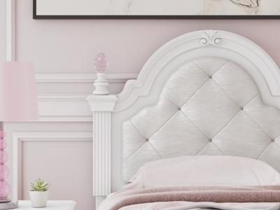 Signature Design by Ashley Kozlani Twin Upholstered Panel Bed - PCB1819B5