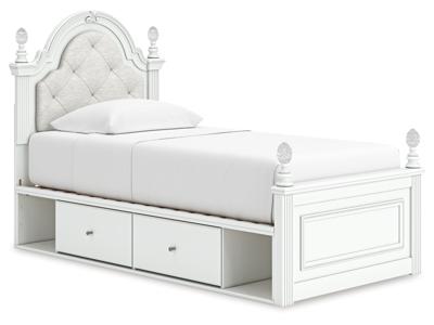 Signature Design by Ashley Kozlani Twin Upholstered Panel Storage Bed - PCB1819B9