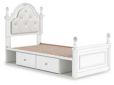 Signature Design by Ashley Kozlani Twin Upholstered Panel Storage Bed - PCB1819B9