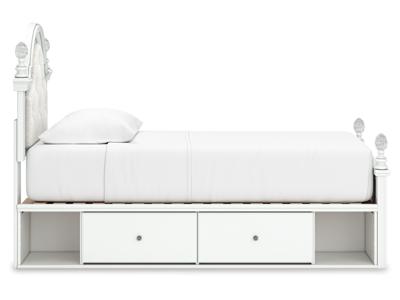 Signature Design by Ashley Kozlani Twin Upholstered Panel Storage Bed - PCB1819B9