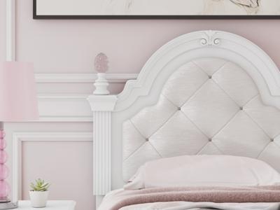 Signature Design by Ashley Kozlani Twin Upholstered Panel Storage Bed - PCB1819B9