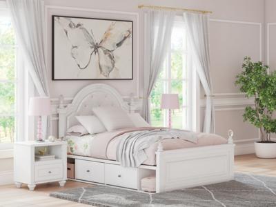 Signature Design by Ashley Kozlani Full Upholstered Panel Storage Bed - PCB1819B10