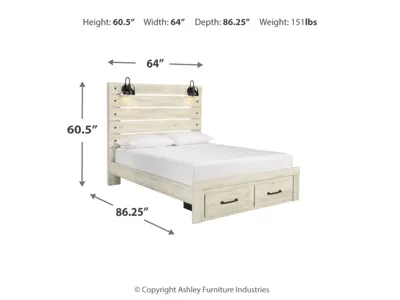 Signature Design by Ashley Cambeck Queen Panel Bed with 2 Storage Drawers - B192B8